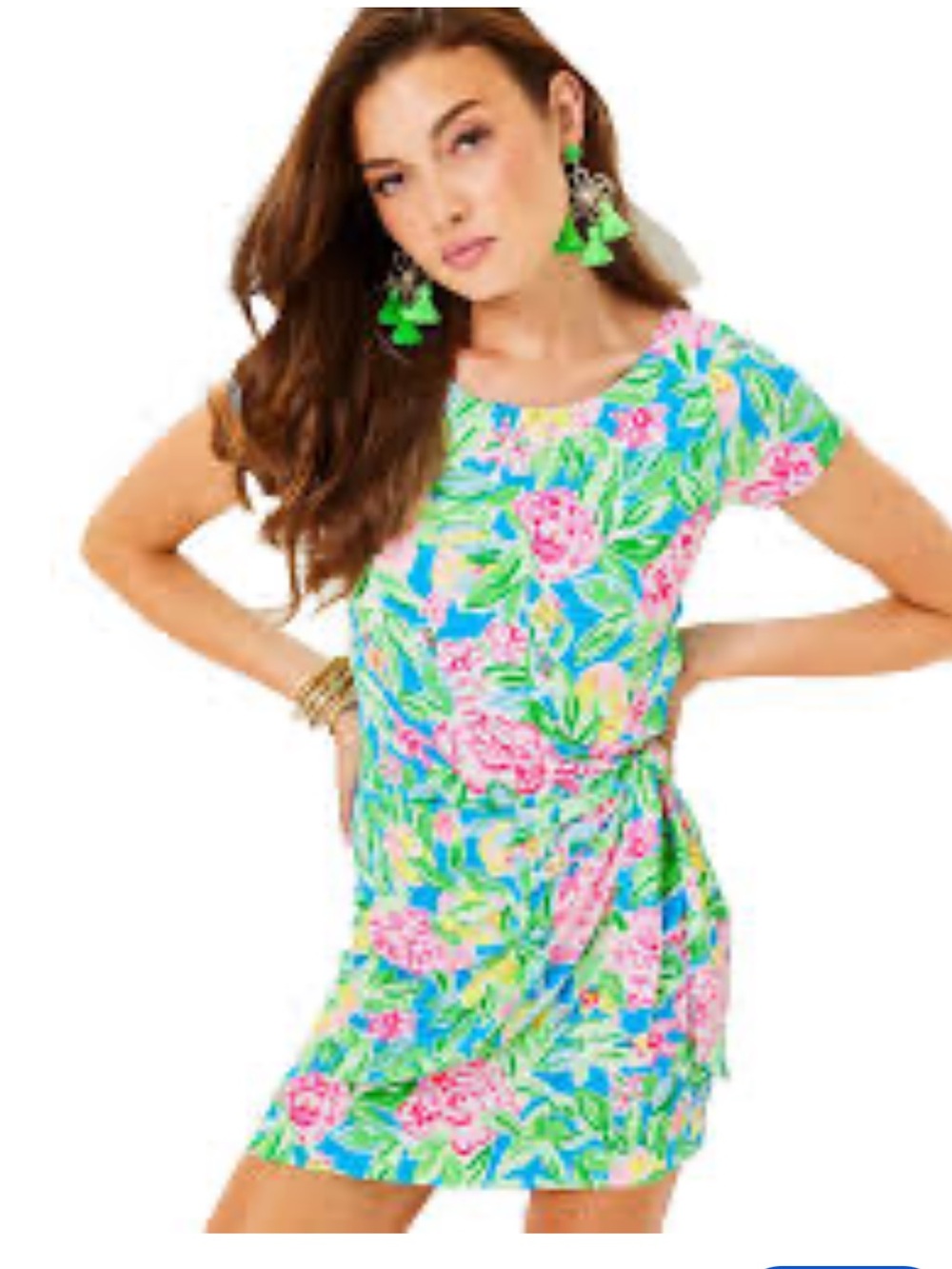 Lilly Pulitzer Garden Grove Floral Skirted Romper